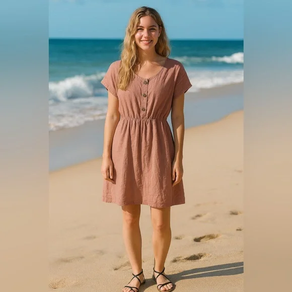 Conscious Clothing BUNDLE (2) Riva Snap Dress | Small - Picture 2 of 8